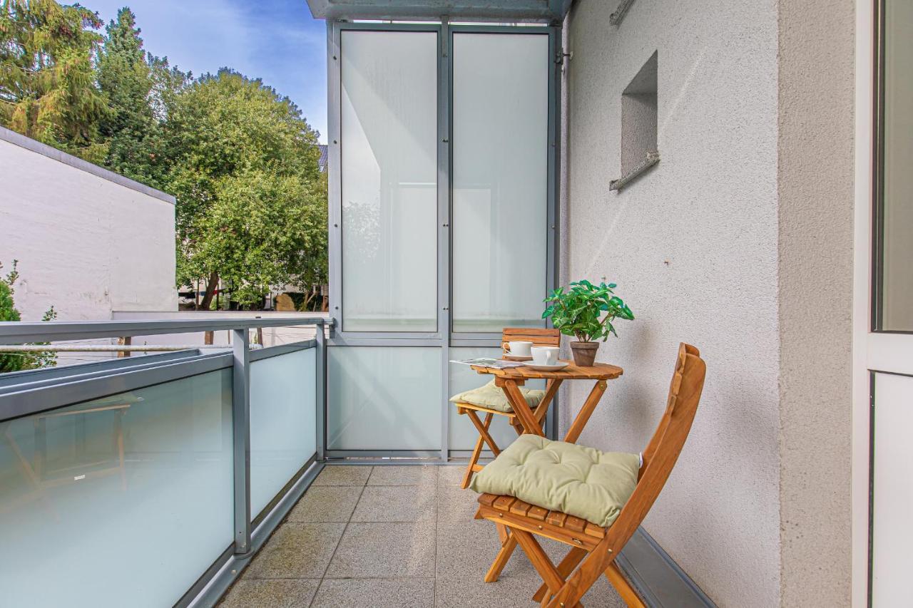 Fewo1846 - Kommood - Zentral Gelegenes Studio-Apartment Mit Balkon Im Hochparterre Flensburg Kültér fotó